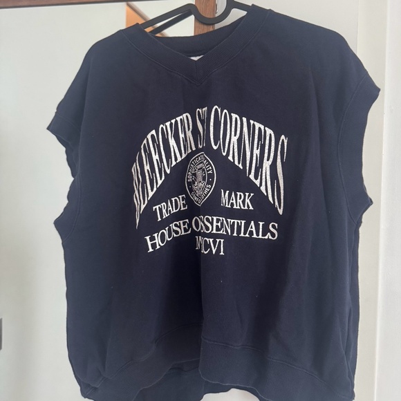 MOUSSY TRADE MARK SWEAT ベスト D/NVY3 -ファッション通販 FASHION WALKER - Picture 1 of 5